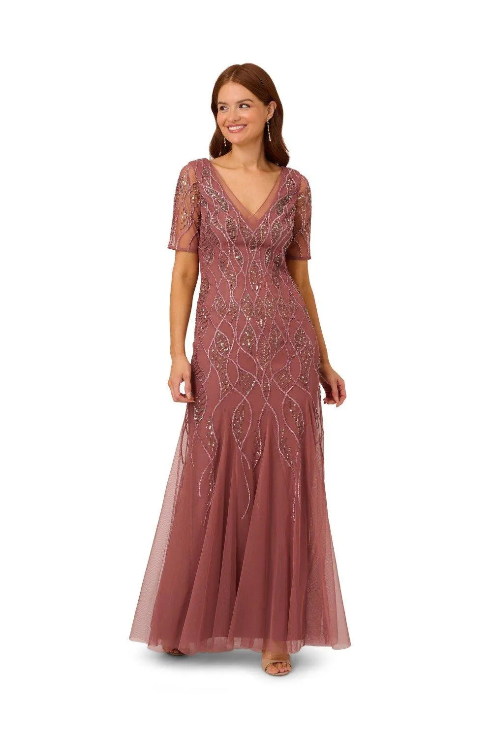 Last Chance Beaded covered gown