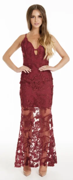 Friends and Family Sale Sue Red Lace Dress