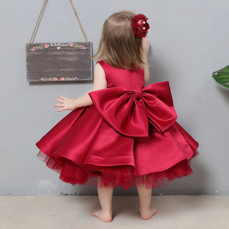 Bargain Prices Baby Girl Birthday Party Dress Lace Cozy Embroidery Bow-knot Princess Dress Bargain Prices Baby Girl Birthday Party Dress Lace Cozy Embroidery Bow-knot Princess Dress