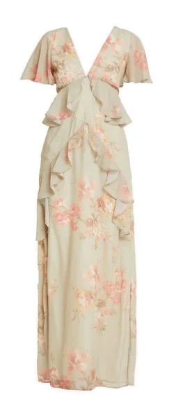 Price Rollback Plunge Maxi Dress