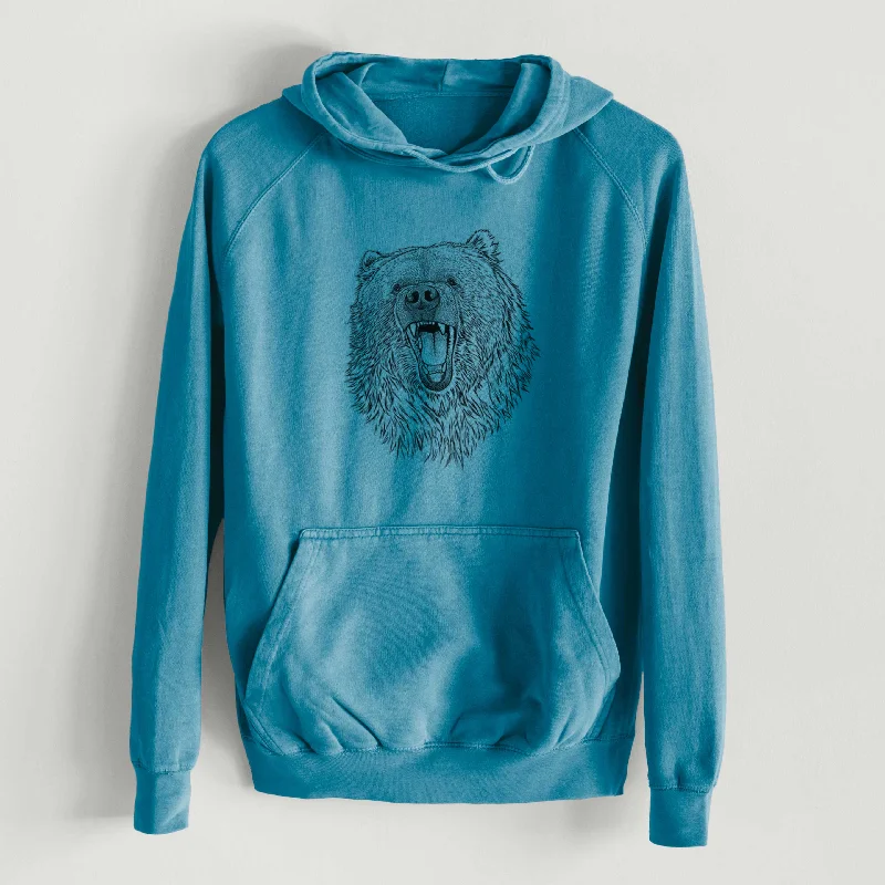 Savings Galore Ursus arctos - Kodiak Bear  - Mid-Weight Unisex Vintage 100% Cotton Hoodie