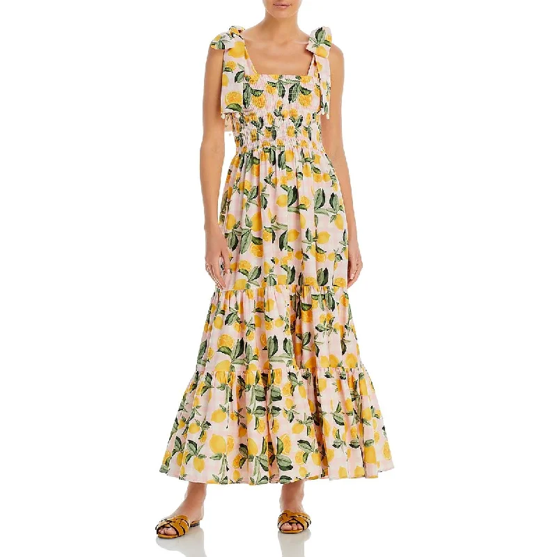 Capittana Womens Evita Printed Long Maxi Dress