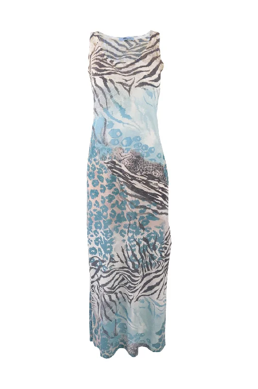 Super Sale Blumarine Vintage y2k Animal Print Maxi Dress, 2000s