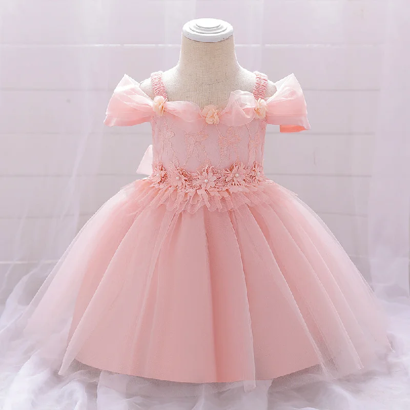 Price Drop Alert Baby Girl Birthday Dresses Toddler Lace Embroidery Fluffy Formal Princess Dress