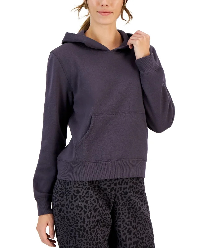 Markdowns Petite Solid Fleece Hoodie
