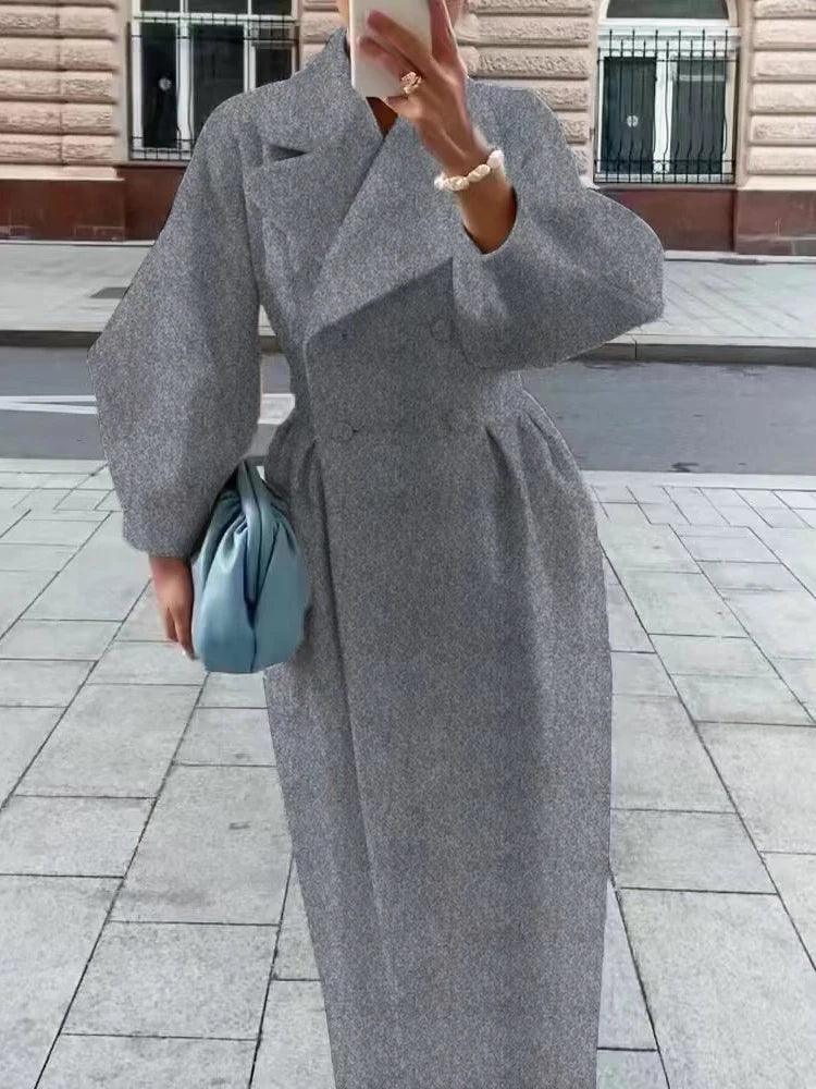 Low Prices Women's Lantern Sleeve Overcoat