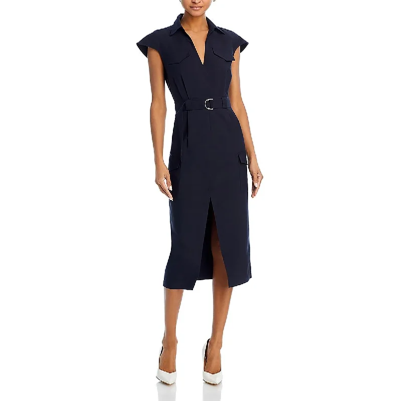 Stock Up and Save Derek Lam 10 Crosby Womens Collar Removeable Belt Shirtdress