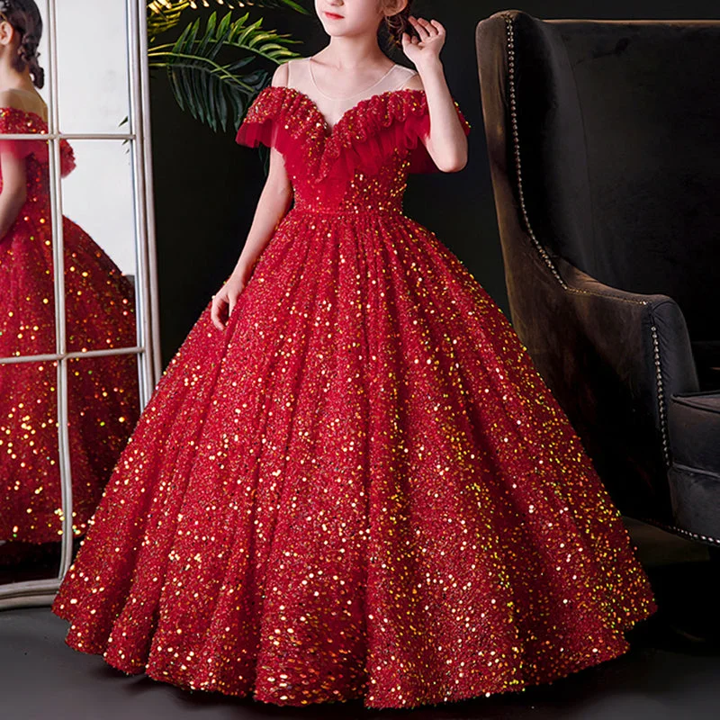 Overstock Girl Christmas Dress Toddler Ball Gowns Girl Summer Red Sequins Princess Party Pageant Dress Overstock Girl Christmas Dress Toddler Ball Gowns Girl Summer Red Sequins Princess Party Pageant Dress