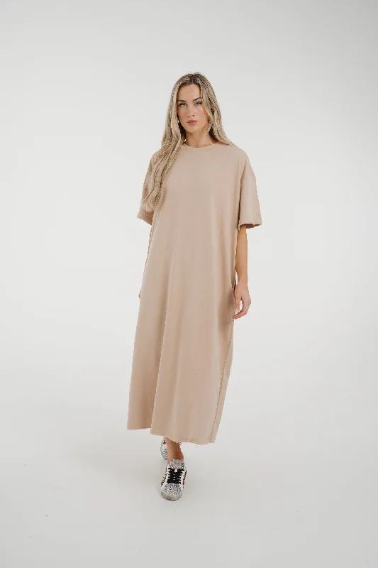 Big Discounts Jane T-Shirt Dress In Camel