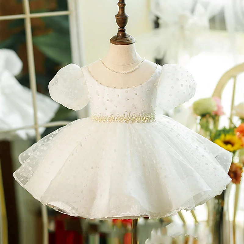 Reduced Prices Baby Girl Dress Toddler Prom White Beauty Pageant Bow Baptism Princess Dress Reduced Prices Baby Girl Dress Toddler Prom White Beauty Pageant Bow Baptism Princess Dress