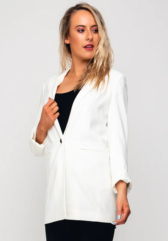 Clearance Items Seventy1 Long Blazer Jacket, White