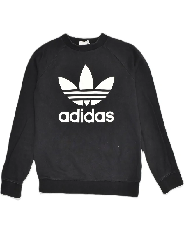 Grand Opening Sale ADIDAS Womens Graphic Sweatshirt Jumper UK 8 Small  Black