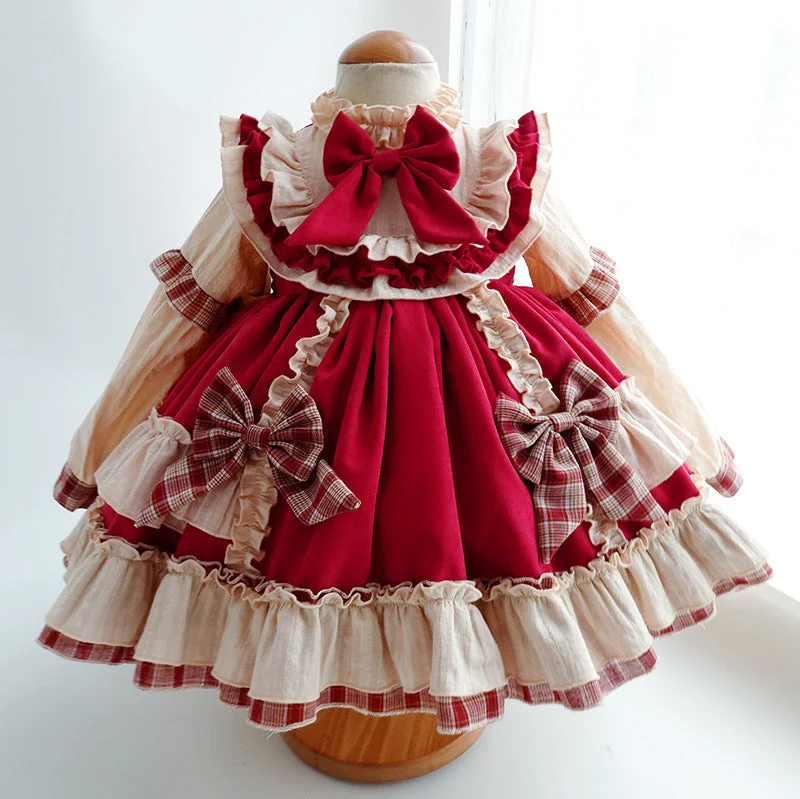 Customer Appreciation Sale Baby Girl Princess Dress Autumn Winter Long Sleeve Retro Palace Birthday Dress Customer Appreciation Sale Baby Girl Princess Dress Autumn Winter Long Sleeve Retro Palace Birthday Dress