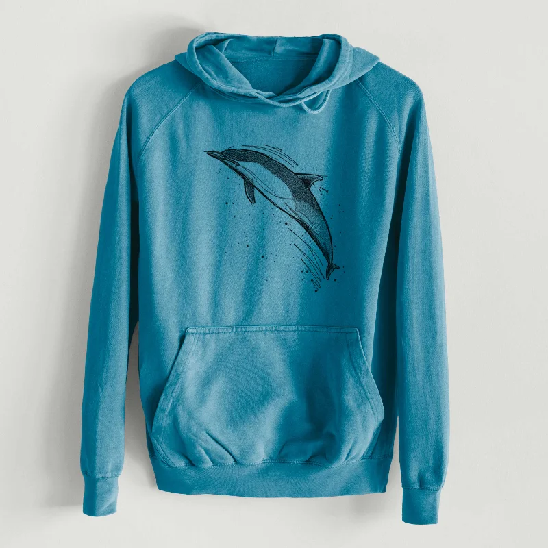 TIME-Limited Offer Short-Beaked Common Dolphin - Delphinus delphis  - Mid-Weight Unisex Vintage 100% Cotton Hoodie