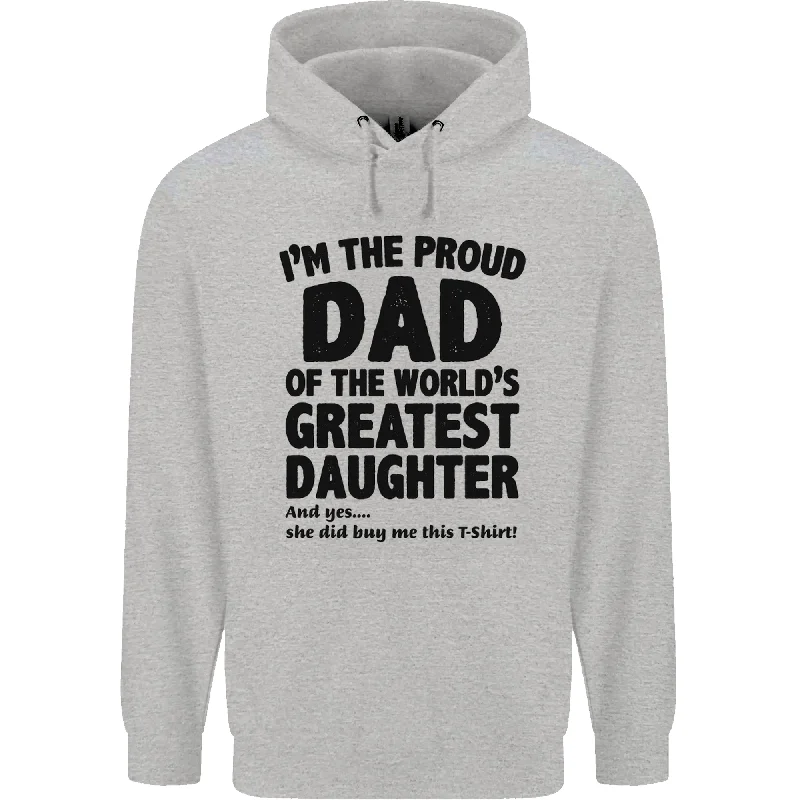 Special Savings Dad of the Greatest Daughter Fathers Day Mens 80% Cotton Hoodie