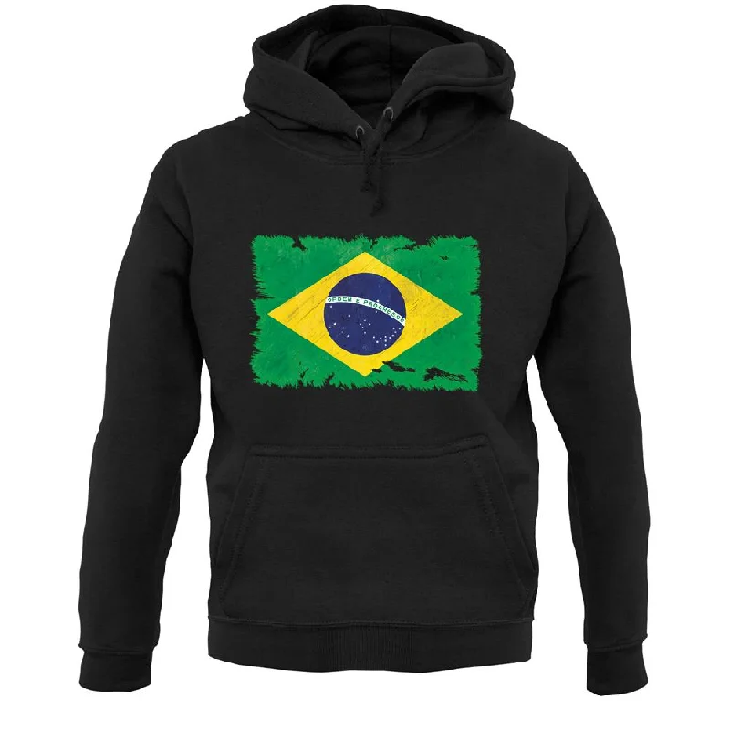 Exclusive Savings Brazil Grunge Style Flag Unisex Hoodie