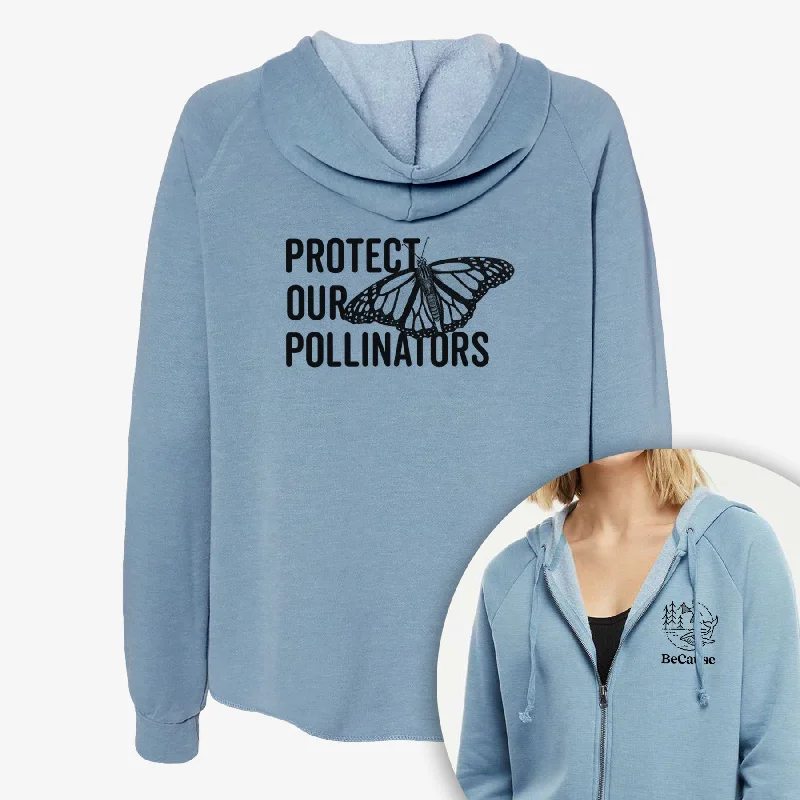 Quick Sale Protect our Pollinators - Women's Cali Wave Zip-Up Sweatshirt