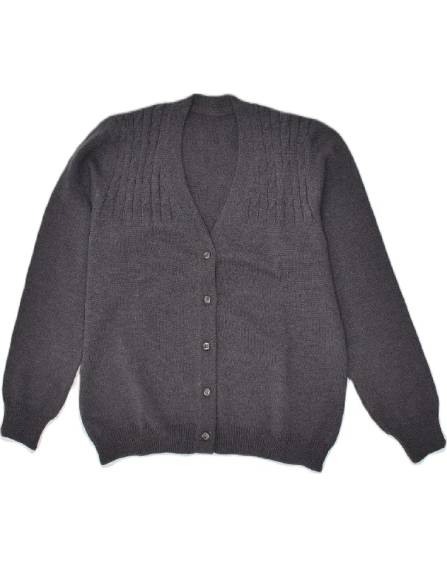 Discount Days VINTAGE Womens Cardigan Sweater UK 14 Medium Grey