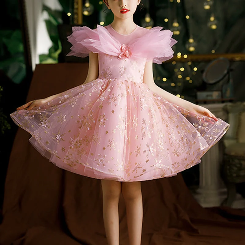 Exclusive Savings Toddler Ball Gowns Girl Elegant Sweet Communion Formal Sequin Princess Pageant Dress