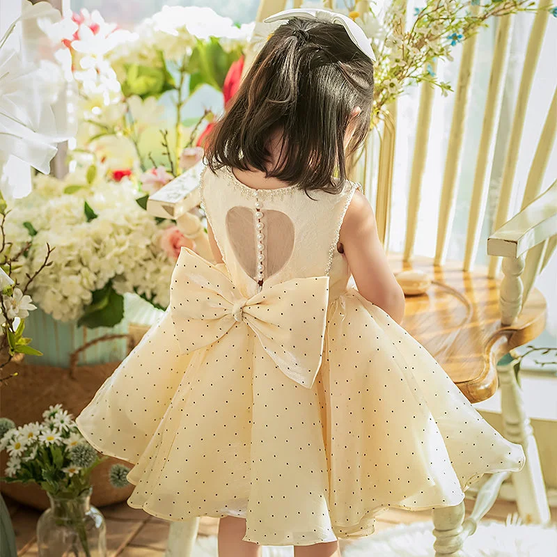 Super Sale Baby Girl Polka Dots Party Birthday Princess Dress