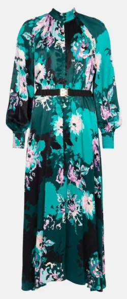 Overstock Drama Floral Satin Maxi