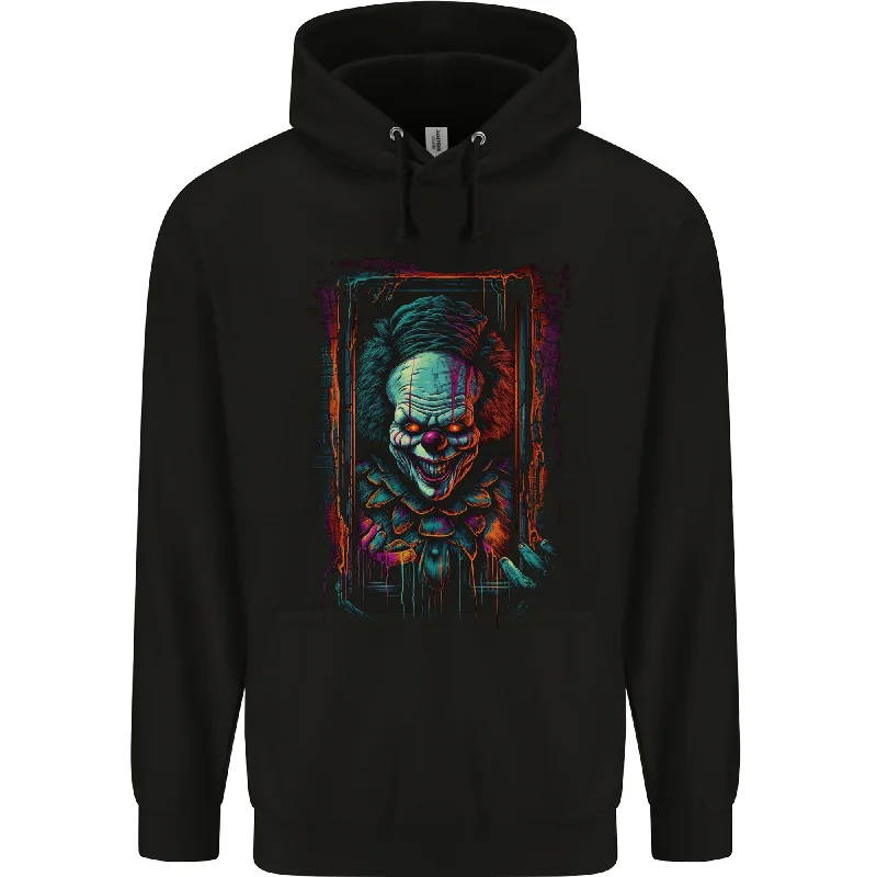 Seasonal Sale Dark Evil Clown Halloween Mens 80% Cotton Hoodie