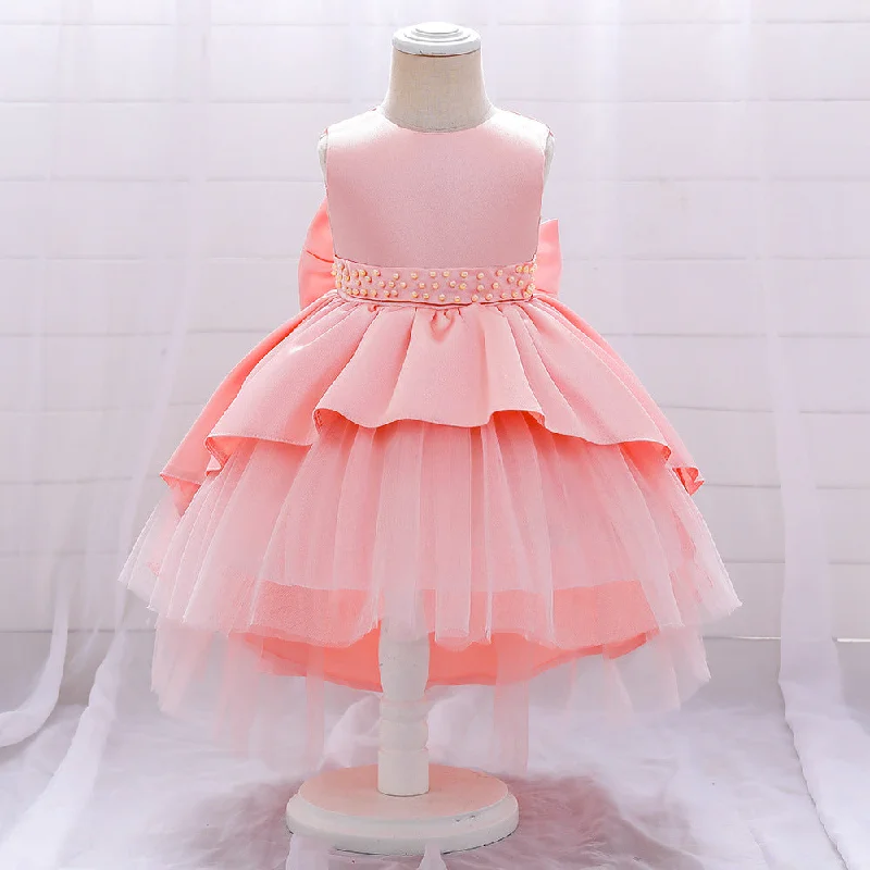 Midnight Sale Baby Girl Princess Dress Elegant Bow Knot Trailing Girl Dress Birthday Party Dress Midnight Sale Baby Girl Princess Dress Elegant Bow Knot Trailing Girl Dress Birthday Party Dress