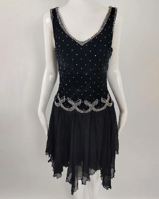 Get It Before It’s Gone Blumarine Couture Vintage Silk Velvet & Chiffon Evening Dress
