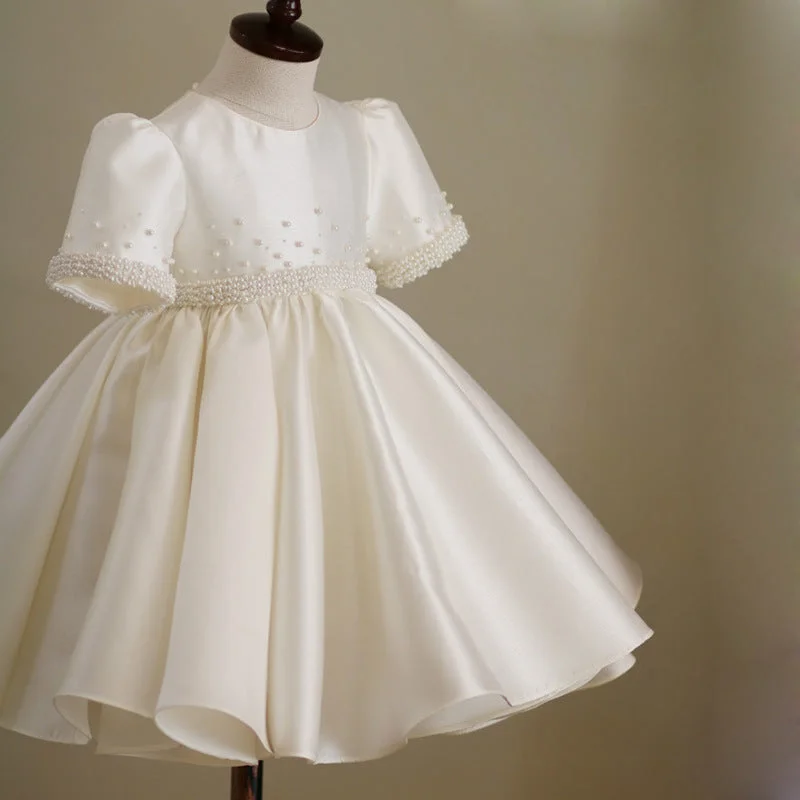 Limited Stock Baby Girl Party Dress White Baptism Girl Dress Toddler Girl Baptism Dresses