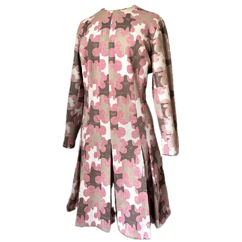 Instant Discount Pop art patterned vintage 1960s jersey acrylic day dress