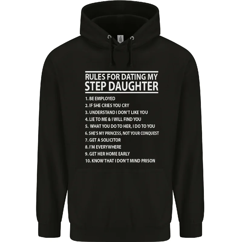Referral Discount Dating My Step Daughter Funny Fathers Day Mens 80% Cotton Hoodie