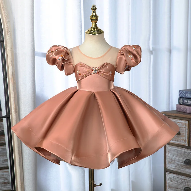 Exclusive Preview Baby Girl Prom Dress Toddler Cute Puffy Rose Formal Cake Princess Party Dress Exclusive Preview Baby Girl Prom Dress Toddler Cute Puffy Rose Formal Cake Princess Party Dress