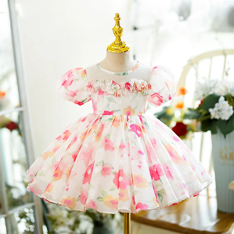 Major Savings Baby Girl Puffy Flower Birthday Party Princess Dress