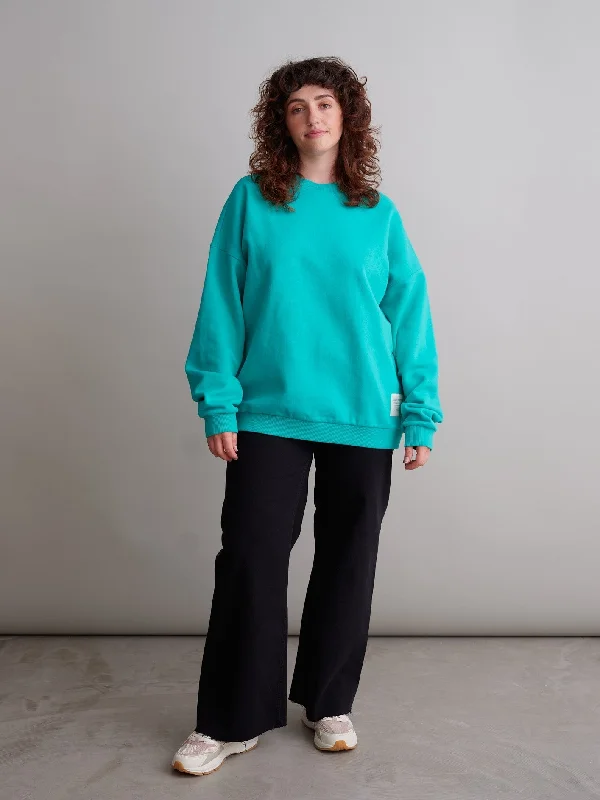 Clearance Event Superpower Oversize Sweatshirt Atlantis Blue