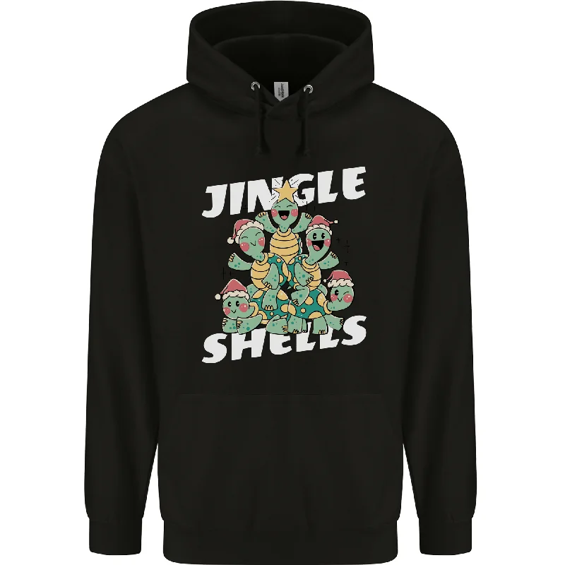 Markdowns Jingle Shell Funny Christmas Tortoise Turtle Xmas Mens 80% Cotton Hoodie