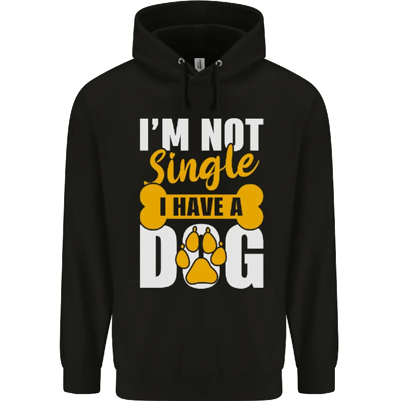 Markdowns I'm Not Single I Have a Dog Funny Mens 80% Cotton Hoodie