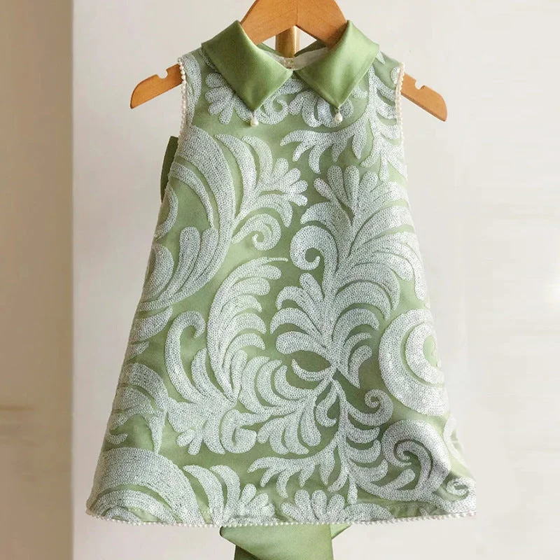 Today’s Special Baby Girl Birthday Party Dresses Girl Summer Sleeveless Retro Elegant Cute Formal Dresses