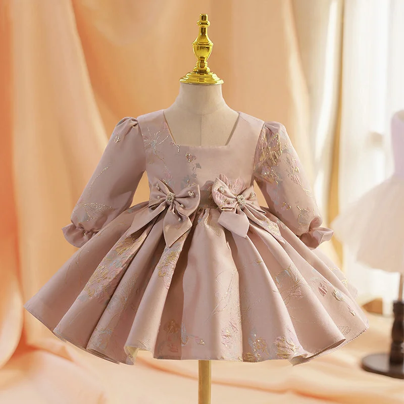 Bonus Savings Toddler Prom Dress Baby Girl Bow Print Birthday Party Printed Bow Dress Bonus Savings Toddler Prom Dress Baby Girl Bow Print Birthday Party Printed Bow Dress