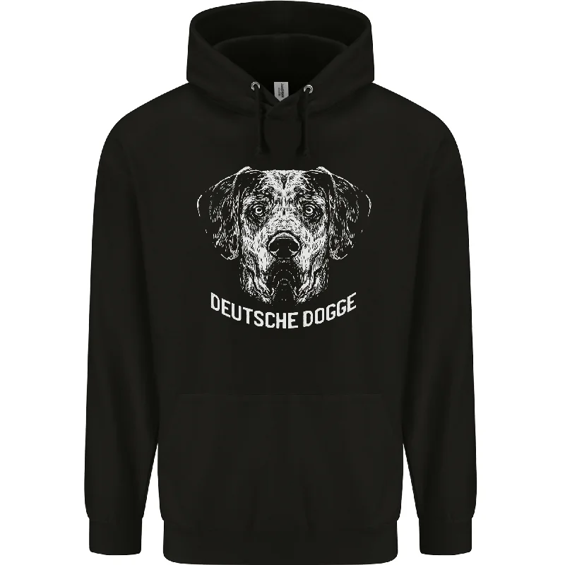 Unbeatable Prices Deutsche Dogge Great Dane Dog Mens 80% Cotton Hoodie