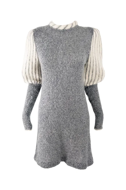 Bargain Blast Carven Vintage Wool & Mohair Knit Dress, 1970s