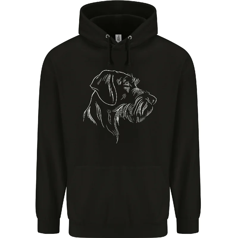 Act Fast German Wirehaired Pointer Mens 80% Cotton Hoodie