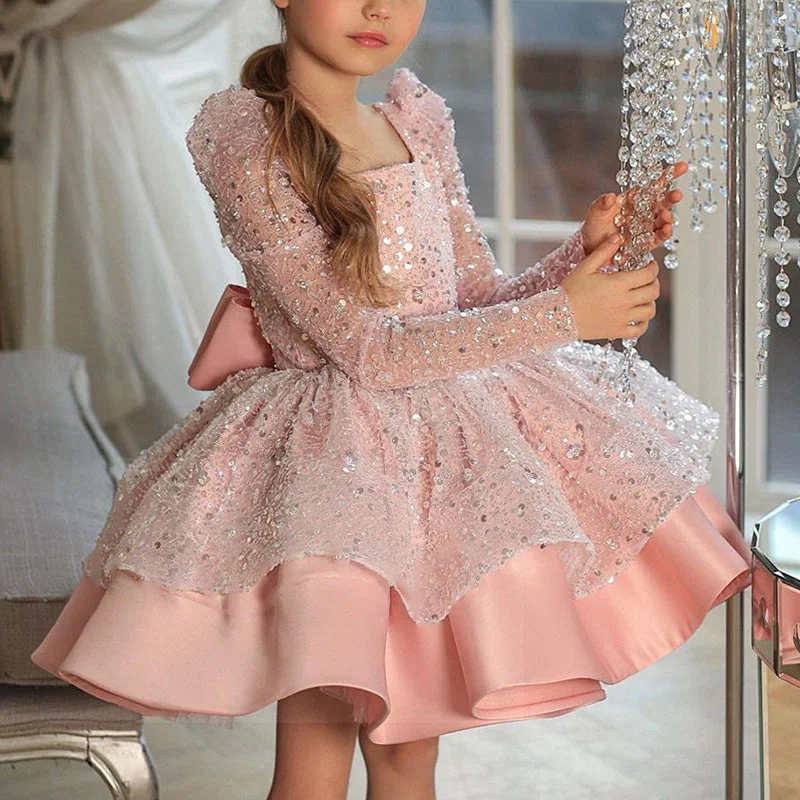 Price Drop Alert Girl Formal Dresses Autumn Cute Pageant Sequins Long Sleeve Princess Dresses Price Drop Alert Girl Formal Dresses Autumn Cute Pageant Sequins Long Sleeve Princess Dresses