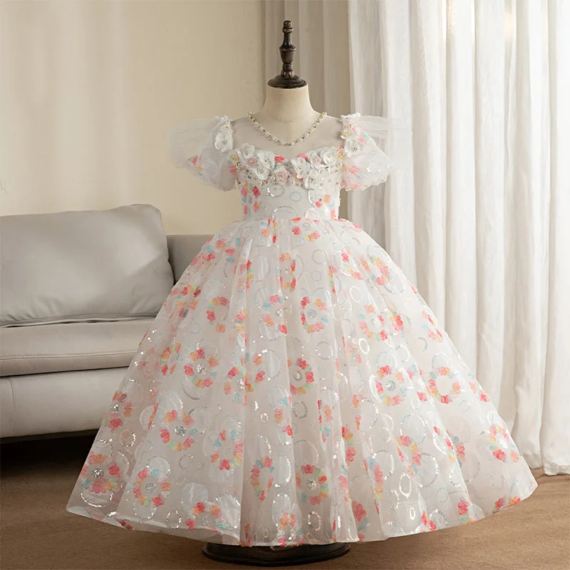 Super Savings Girl First Communion Dress Flower Girl Elegant Puffy Pageant Baptism Party Princess Dress Super Savings Girl First Communion Dress Flower Girl Elegant Puffy Pageant Baptism Party Princess Dress