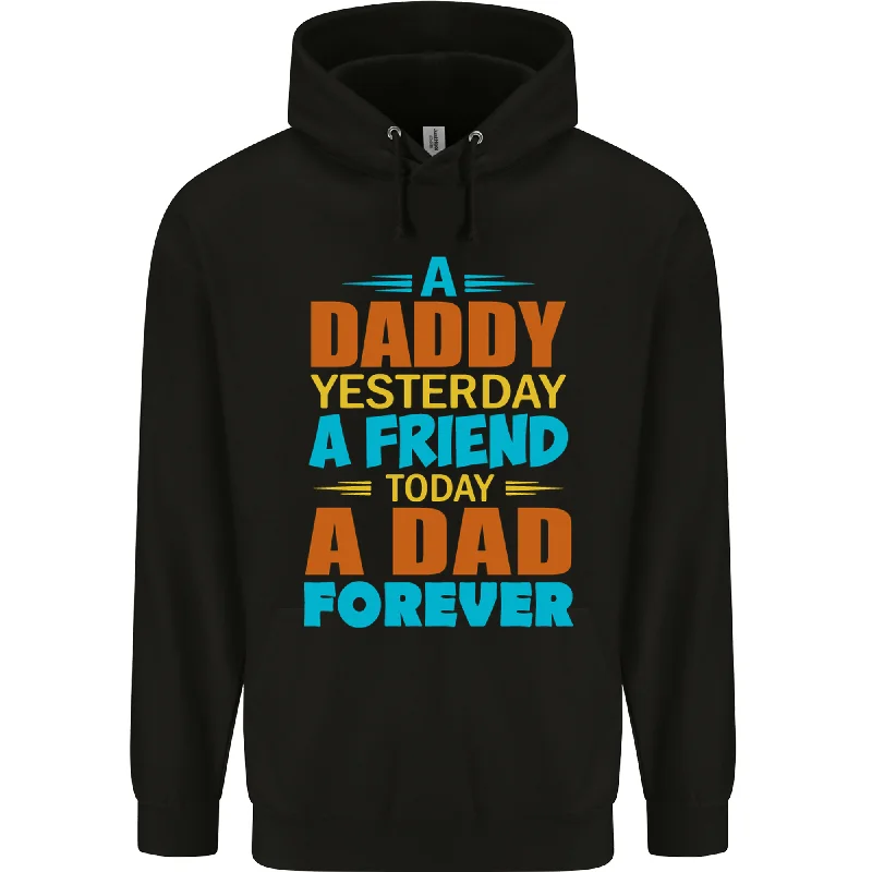 YEAR-End Clearance Daddy A Dad Forever Funny Fathers Day Mens 80% Cotton Hoodie