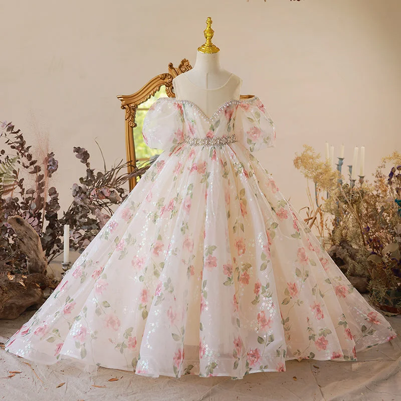 Deal Mania First Communion Dress Girls Wedding Party Pageant Princess Dresses