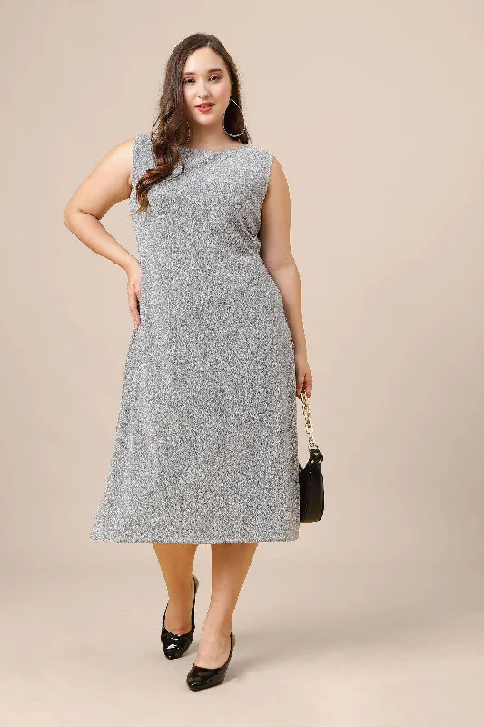Blowout Deals Plus Size Party Wear Shimmer Long Dress for Women
