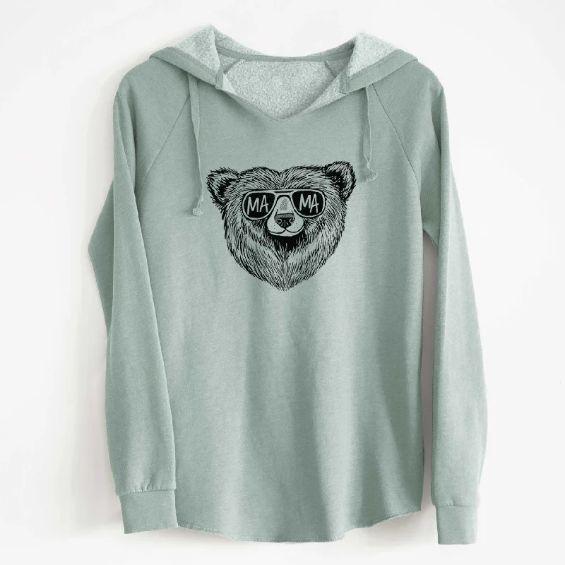 Discount Days Mama Bear - Mama Glasses - Cali Wave Hooded Sweatshirt