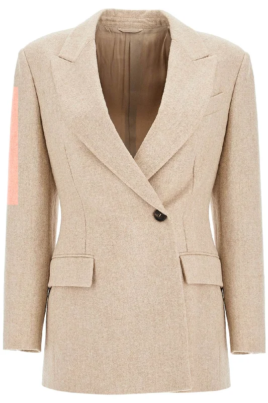 Act Now Double-breasted Wool And Alpaca  - Beige