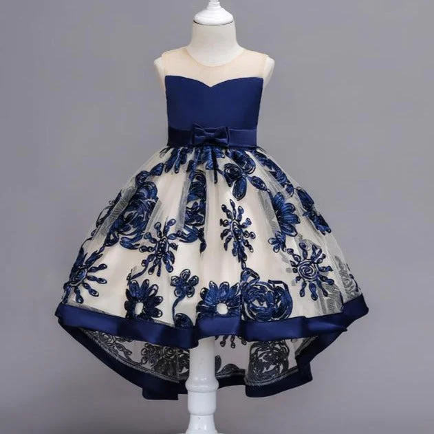 Can't Be Beat Girl Pageant Princess Dress Baby Girl Summer Tail Formal Dresses