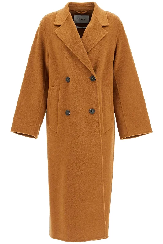 Deep Discounts Clara Double-breasted Wool Coat  - Brown